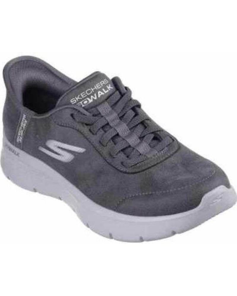 SKECHERS GO WALK FLEX-MALI SLIP-INS 124837-CHAR FREIZEIT-SNEAKER GRAU GRI