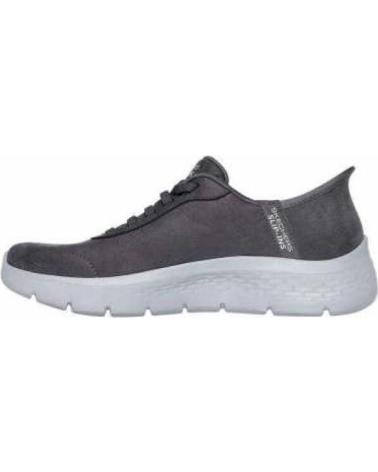SKECHERS GO WALK FLEX-MALI SLIP-INS 124837-CHAR FREIZEIT-SNEAKER GRAU GRI