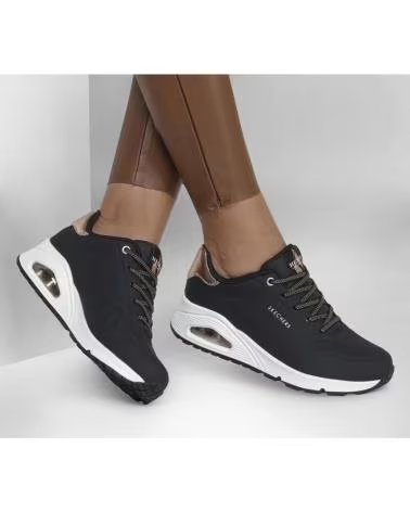 Tênis-casuais-para-mulheres-SKECHERS-DEPORTIVAS-EN-COLOR-PARA-NEGRO