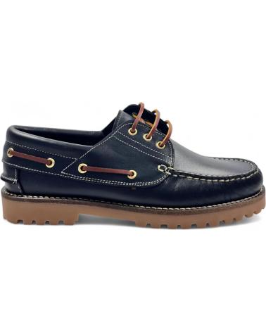 Scarpe per Uomo TIMBOS ZAPATO NAUTICO DE HOMBRE PIEL MARINO 130639 AZUL