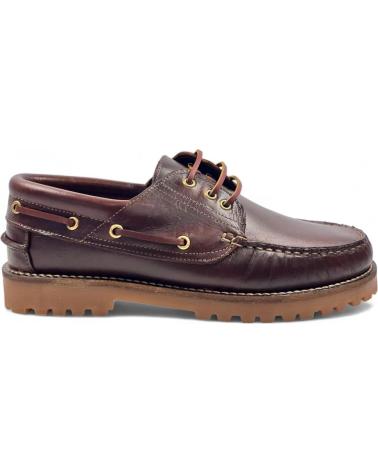 Scarpe per Uomo TIMBOS ZAPATO NAUTICO DE HOMBRE PIEL MARRON 130638 MARRóN