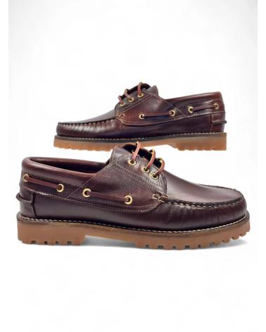 Scarpe per Uomo TIMBOS ZAPATO NAUTICO DE HOMBRE PIEL MARRON 130638 MARRóN