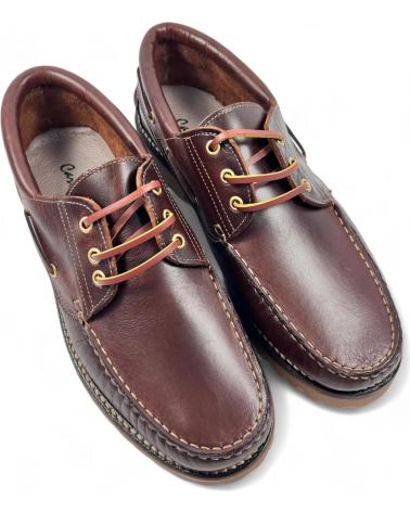 Scarpe per Uomo TIMBOS ZAPATO NAUTICO DE HOMBRE PIEL MARRON 130638 MARRóN