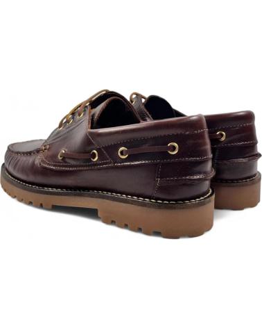 Scarpe per Uomo TIMBOS ZAPATO NAUTICO DE HOMBRE PIEL MARRON 130638 MARRóN