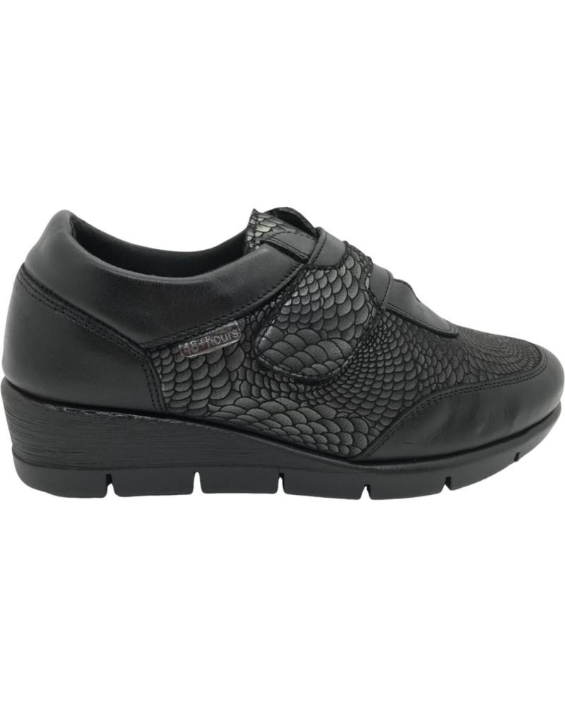 Woman shoes 48 HORAS ZAPATO PIEL MUJER 48HOURS 421102-01 NEGRO