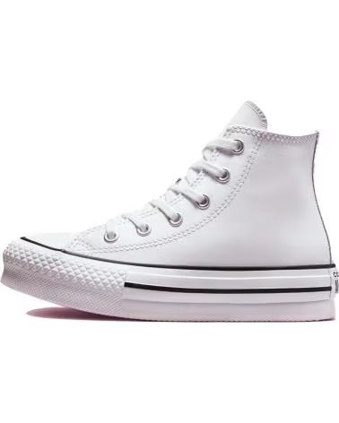 CONVERSE CHUCK TAYLOR ALL STAR LIFT PLATFORM HI-TOP COURO BLANCO