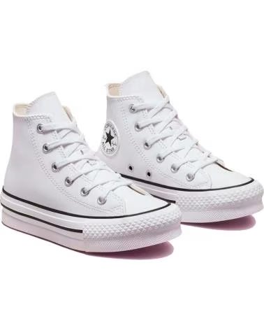 CONVERSE CHUCK TAYLOR ALL STAR LIFT PLATFORM HI-TOP COURO BLANCO