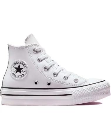 CONVERSE CHUCK TAYLOR ALL STAR LIFT PLATFORM HI-TOP COURO BLANCO