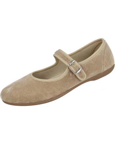 Schuhe für Damen L&R SHOES PINTURINES 1651 MERCEDITAS DE TERCIOPELO PARA MUJER TAUPE