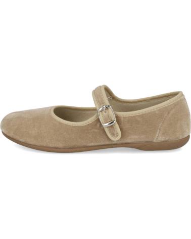 Schuhe für Damen L&R SHOES PINTURINES 1651 MERCEDITAS DE TERCIOPELO PARA MUJER TAUPE