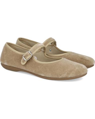 Schuhe für Damen L&R SHOES PINTURINES 1651 MERCEDITAS DE TERCIOPELO PARA MUJER TAUPE