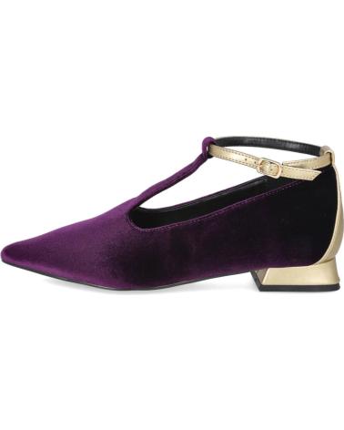 AZAREY 574H968 SAPATILHAS DE VELUDO ROXO COM TIRA METALIZADA PURPURA