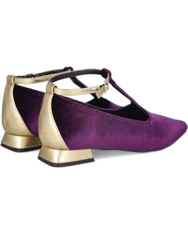 AZAREY 574H968 SAPATILHAS DE VELUDO ROXO COM TIRA METALIZADA PURPURA