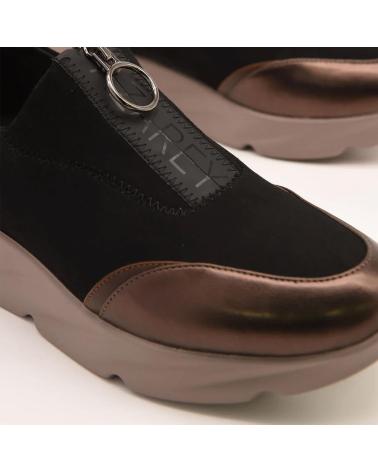 Sneaker-De-Mujer-AZAREY-494H864-ZAPATILLAS-DEPORTIVAS-NEGRAS-CON-CIERRE-CREMALLERA-NEGRO