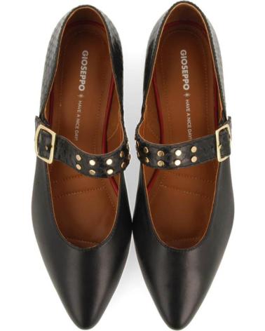 Schuhe für Damen GIOSEPPO 73645 BAILARINAS MERCEDITAS PIEL CON TACHUELAS REERSO NEGRO