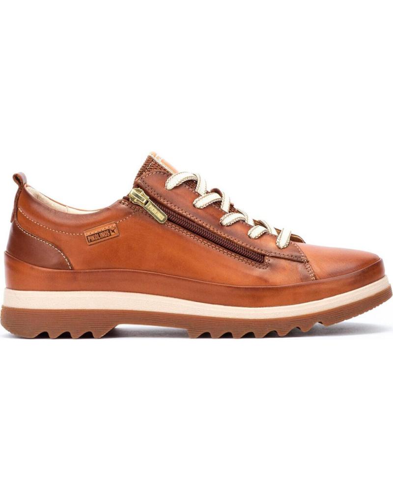 Zapatos-De-Mujer-PIKOLINOS-VIGO-ZAPATOS-DEPORTIVOS-CON-CORDONES-PARA-MUJER-BRANDY