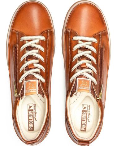Zapatos-De-Mujer-PIKOLINOS-VIGO-ZAPATOS-DEPORTIVOS-CON-CORDONES-PARA-MUJER-BRANDY