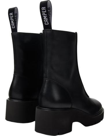 Woman Mid boots CAMPER BOTA CASUAL DE PIEL CON CREMALLERA CENTRAL Y SUELA DE GOMA NEGRO