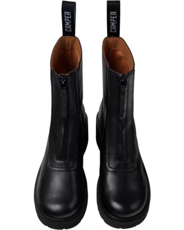 Woman Mid boots CAMPER BOTA CASUAL DE PIEL CON CREMALLERA CENTRAL Y SUELA DE GOMA NEGRO