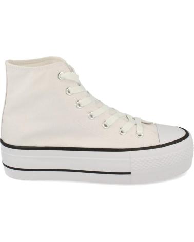Sportivo per Donna PUNTOSALAO ZAPATILLA ALTAS DE LONA MUJER COLOR BLANCO VARIOS COLORES