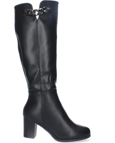 Boots-De-Mujer-PUNTOSALAO-BOTAS-ALTAS-NEGRA-DE-TACON-ANCHO-COMODO-PARA-MUJER-ZS-101-VARIOS-COLORES