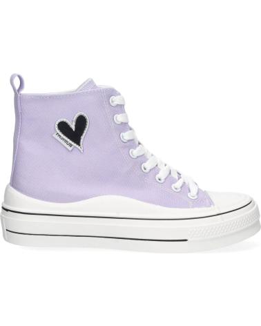 Sneaker-De-Mujer-PUNTOSALAO-ZAPATILLAS-LONA-ALTAS-ABOTINADAS-COLOR-LILA-MUJER-LHD-85-VARIOS-COLORES