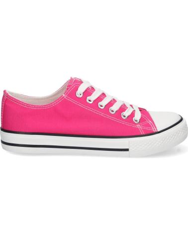 Sportivo per Donna PUNTOSALAO ZAPATILLAS PLANAS COMODAS ESTILO BAMBA LONA MUJER FUCSIA FG- VARIOS COLORES