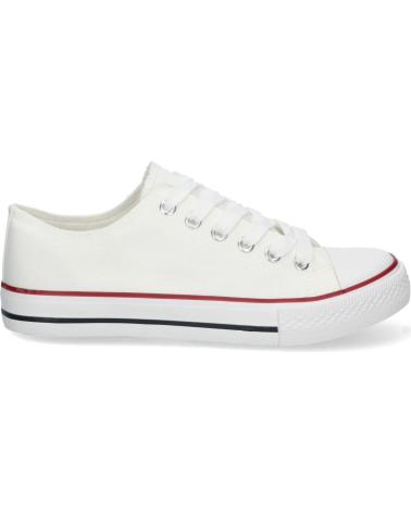 Sportivo per Donna PUNTOSALAO ZAPATILLAS PLANAS COMODAS ESTILO BAMBA LONA MUJER BLANCO FG- VARIOS COLORES