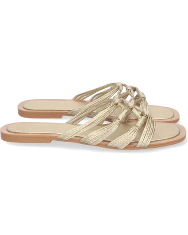 Woman Sandals PUNTOSALAO SANDALIAS DORADAS PLANAS COMODAS CRUZADA MUJER BP-2317 VARIOS COLORES