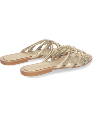 Woman Sandals PUNTOSALAO SANDALIAS DORADAS PLANAS COMODAS CRUZADA MUJER BP-2317 VARIOS COLORES