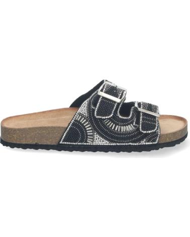 Sandálias de Mulher PUNTOSALAO SANDALIAS PLANAS BIO CON STRASS EN PALA MUJER COLOR NEGRO AY VARIOS COLORES