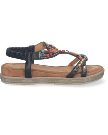 Sandals-De-Mujer-PUNTOSALAO-SANDALIAS-PLANAS-COMODAS-TIRAS-DECORADAS-MUJER-NEGRO-AF-2329-VARIOS-COLORES