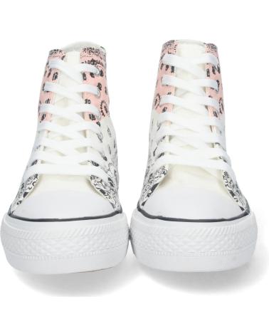 Sneaker für Damen PUNTOSALAO ZAPATILLAS LONA ESTAMPADO AMEBAS MUJER BLANCO VARIOS COLORES