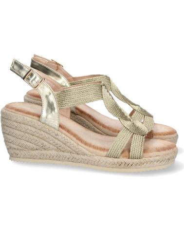 Sandalen für Damen PUNTOSALAO SANDALIAS DORADAS DE CUNA EN YUTE MUJER VARIOS COLORES