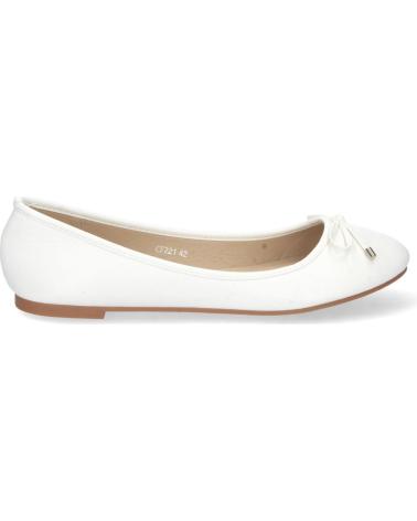 Woman Flat shoes PUNTOSALAO BAILARINAS PLANAS CON LAZO DE DISENO MUJER COLOR BLANCO VARIOS COLORES