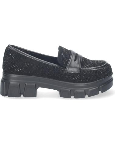 Woman Mocasines PUNTOSALAO MOCASIN PLANO COLOR NEGRO PARA MUJER CON STRASS Y SUELA DENT VARIOS COLORES