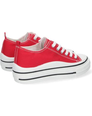 Sneaker für Damen PUNTOSALAO ZAPATILLAS DE LONA MUJER COLOR ROJO VARIOS COLORES