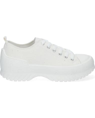 Sneaker für Damen PUNTOSALAO ZAPATILLAS PLANAS DE LONA CON PLATAFORMA MUJER COLOR BLANCO VARIOS COLORES