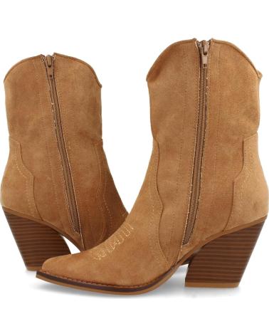 Stivali-De-Mujer-PUNTOSALAO-BOTINES-COWBOY-TACON-MEDIO-MUJER-COLOR-CAMEL-VARIOS-COLORES