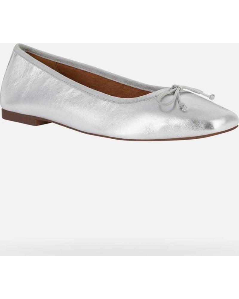 GEOX MUJER MOCASINES D MARSILEA A MET SHE LE TEXT PLATA D45W6A 0Y PLATEADO
