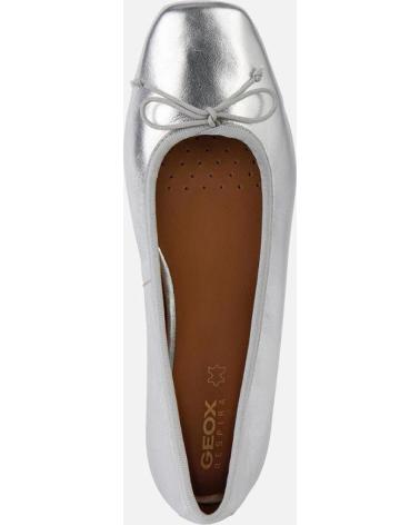 GEOX MUJER MOCASINES D MARSILEA A MET SHE LE TEXT PLATA D45W6A 0Y PLATEADO