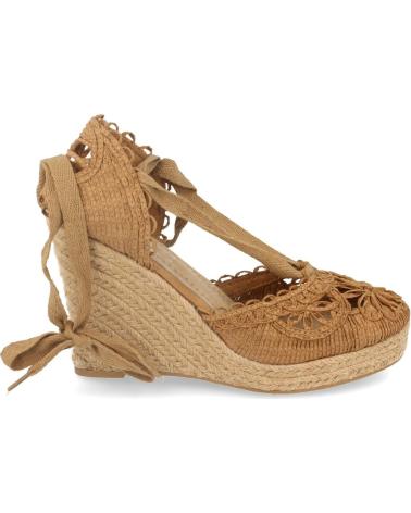 Sandales pour Femme PUNTOSALAO SANDALIAS DE CUNA EN YUTE MUJER COLOR CAMEL VARIOS COLORES