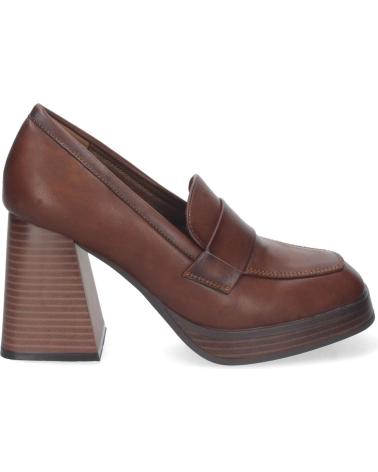 Mocasines de Mujer PUNTOSALAO ZAPATOS ESTILO MOCASIN TACON ANCHO COMODO PARA MUJER MARRON VARIOS COLORES