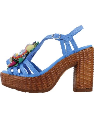 Woman Sandals PONS QUINTANA SANDALIAS MUJER MODELO CANNES COLOR AZUL TRENZADO