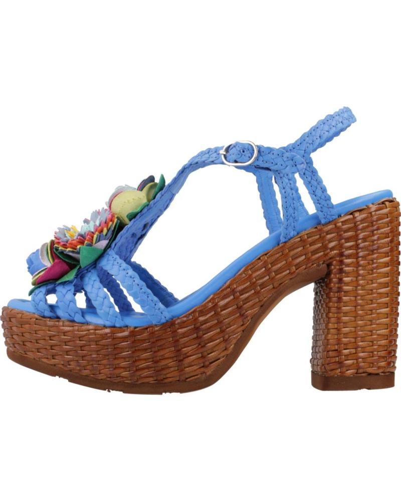 Woman Sandals PONS QUINTANA SANDALIAS MUJER MODELO CANNES COLOR AZUL TRENZADO