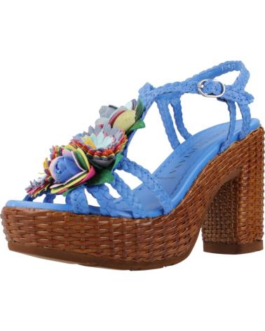 Woman Sandals PONS QUINTANA SANDALIAS MUJER MODELO CANNES COLOR AZUL TRENZADO