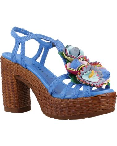 Woman Sandals PONS QUINTANA SANDALIAS MUJER MODELO CANNES COLOR AZUL TRENZADO