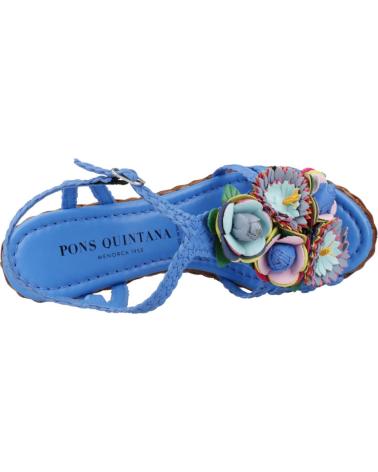 Woman Sandals PONS QUINTANA SANDALIAS MUJER MODELO CANNES COLOR AZUL TRENZADO