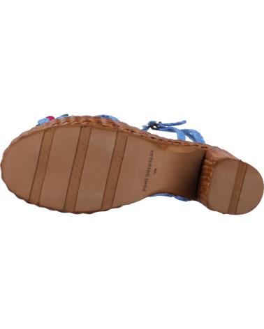 Woman Sandals PONS QUINTANA SANDALIAS MUJER MODELO CANNES COLOR AZUL TRENZADO