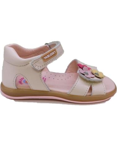 girl shoes PABLOSKY SANDALIA FLORECITAS COLORES 096330 TALCO